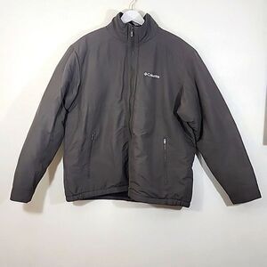 Columbia green fleece lined men's coat size  XL
